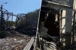 Последствия удара по депо «Новой почты» в Днепре