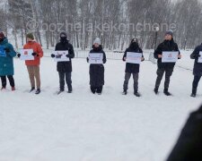 Мітинг в рф. Фото: кадр з відео