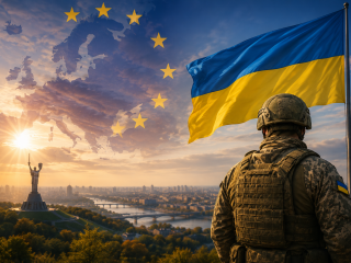 Українські військові ЗСУ на захисті Європи