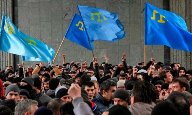 Русскій мір: з'явилося відео жорстоких зіткнень в Криму