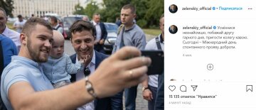 Публикация Владимира Зеленского, скриншот: Instagram