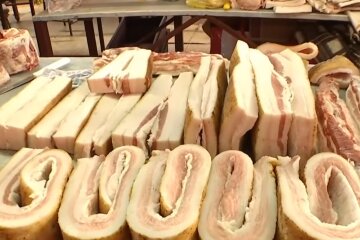 Цены на сало, скриншот с видео