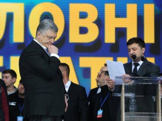 Петр Порошенко и Владимир Зеленский