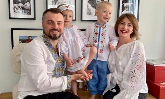 Олена Кравець з сім'єю, фото з Instagram
