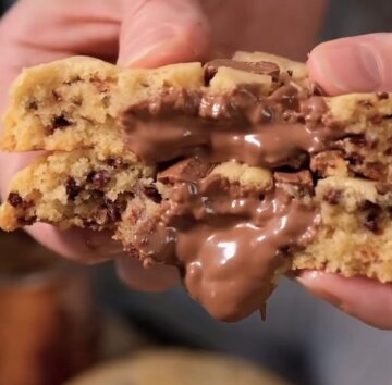 Печенье с шоколадом: фото скрин рецепта