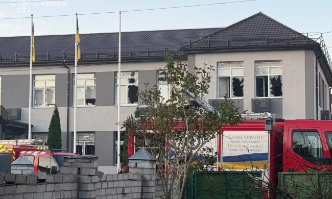 Наслідки атаки БпЛА у Святошинському районі Києва 29 серпня