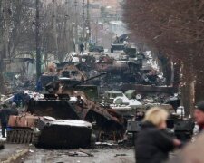 Незваные гости в Буче, фото: facebook.com/UkrainianLandForces