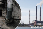 Поврежденная ТЭС ДТЭК после российского удара
