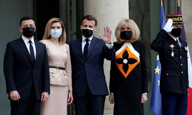 Володимир і Олена Зеленські в Парижі, фото Reuters