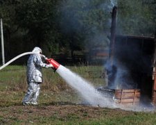 На газовой станции в Карпатах прошли противопожарные учения (фото)
