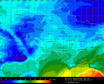 Погода в Україні, фото: Meteopost com