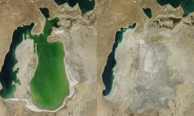 NASA показало смерть одного з найбільших озер світу (відео)