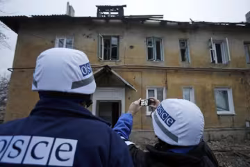 Наблюдатели не поняли, откуда вчера стреляли по Донецку