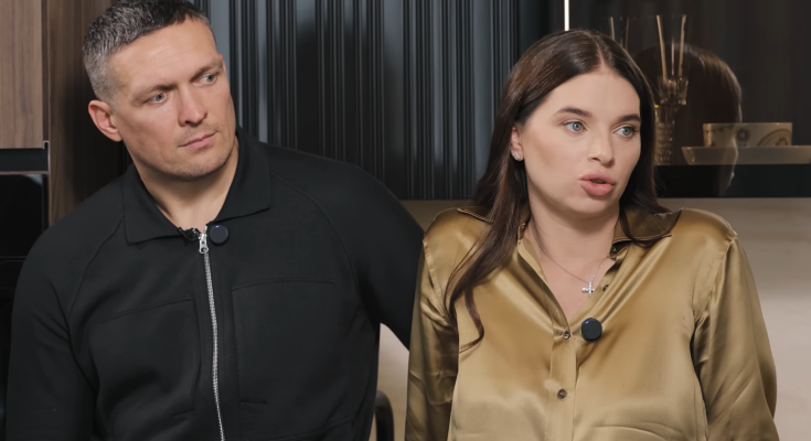 Олександр та Катерина Усик, кадр з інтерв'ю