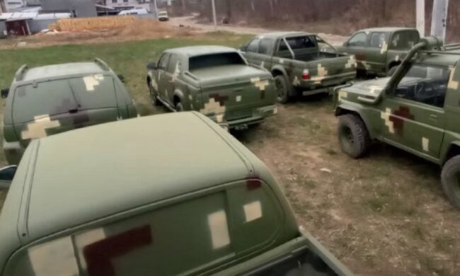 Авто для ВСУ. Фото: скриншот Youtube