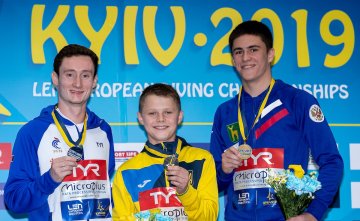 13-річний Олексій Середа - наймолодший чемпіон Європи зі стрибків у воду