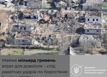 Ціна "руського міра": обстріли Коростеня обернулися для довкілля збитками у майже мільярд гривень