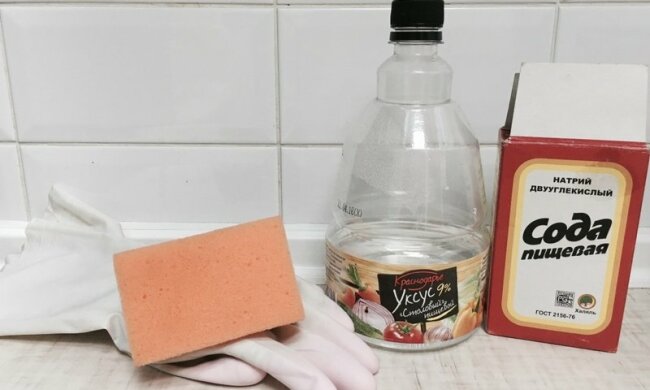 Сода и уксус, фото из открытых источников