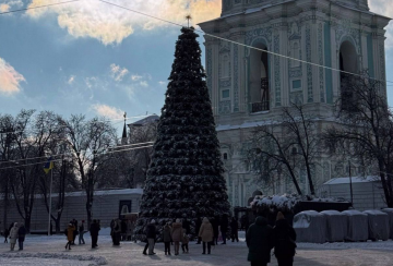 Украинцы, Киев, елка,  фото из соцсетей