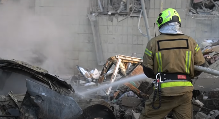 Последствия атаки рф. Фото: скрин youtube