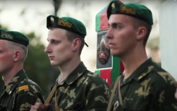 Білоруські прикордонники. Фото: скрін youtube
