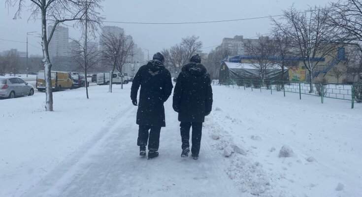 Украинцы, снег, зима. Фото: Знай.ua
