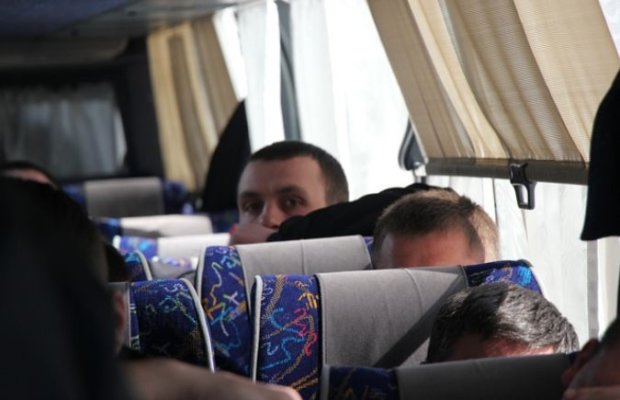Загадочные автобусы замечено на Харьковщине