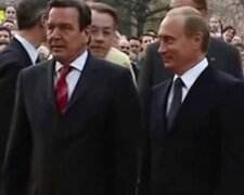 путін і Шредер, фото: скріншот з відео