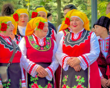 Кукери на болгарському етнофестивалі в Одесі