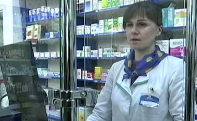 В киевских аптеках дорожают маски, скрин с видео