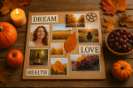 Vision board (доска визуализаций), изображение сгенерированно ИИ