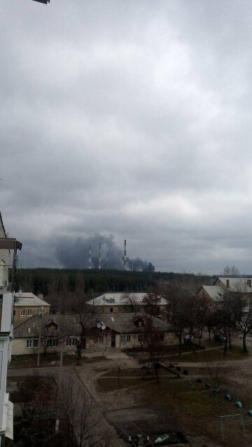 Пожежа на Луганській ТЕС, фото: вільне джерело