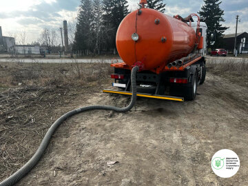 Держекоінспекція виявила незаконний злив нечистот на Київщині