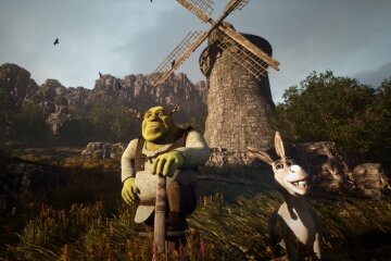 «Шрек» на Unreal Engine 5, скріншот: YouTube