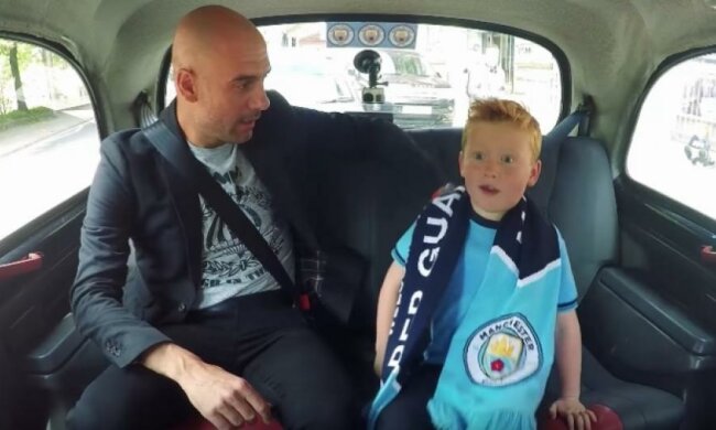 Гвардіола покатав маленького фаната "Ман Сіті" на таксі