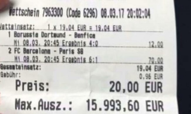 Барселона и Боруссия помогли фанату выиграть 16 тысяч евро
