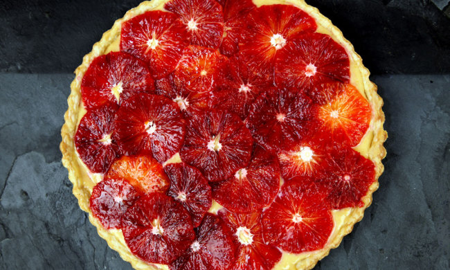 Новий рік 2019: криваво-червоний апельсиновий тарт