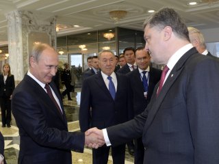 Петр Порошенко и Владимир Путин