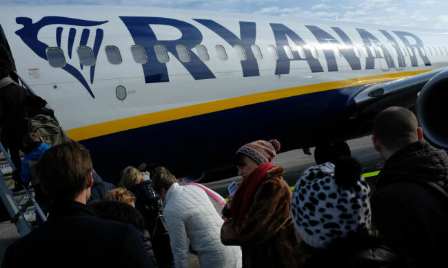 посадка на самолет, фото GettyImages