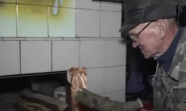 Опалення дровами. Фото: скриншот з відео