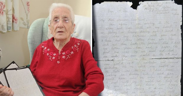 99-річна жінка отримала любовний лист, на який чекала 77 років. Його написав безслідно зниклий солдат