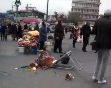 Як київські продавчині за місце воювали (відео)