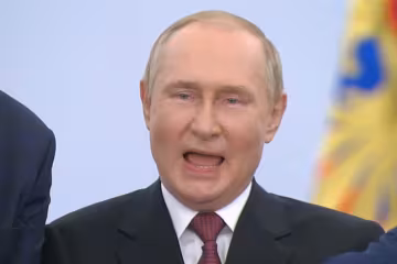 Володимир путін, кадр із звернення