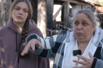 Зоя с дочерью в Одесской области, кадр из видео