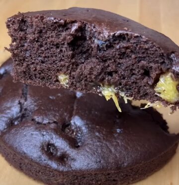 Шоколадно-апельсиновый постный пирог: фото скрин рецепта