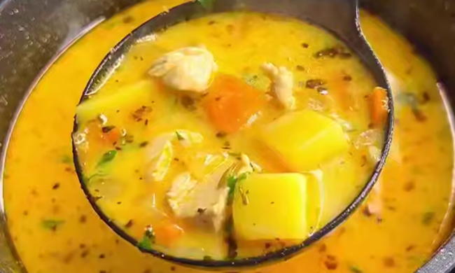 Сирно-курячий суп, кадр з відео