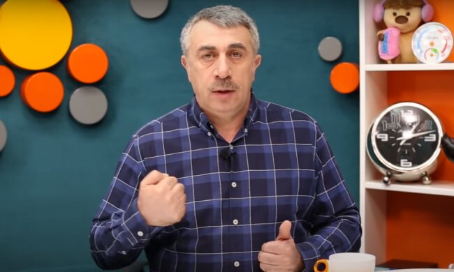 Скриншот к видео с канала Евгения Комаровского в YouTube