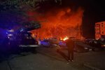 Наслідки ракетної атаки, фото: МВС України