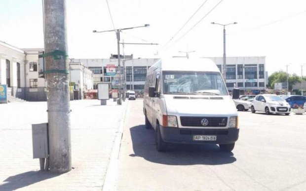 Забастовка: запорожского маршрутчика отправили в больницу за воина АТО