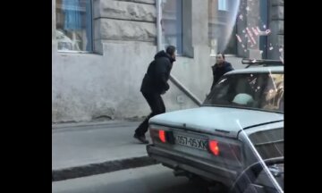 Драка в Харькове, скриншот с видео